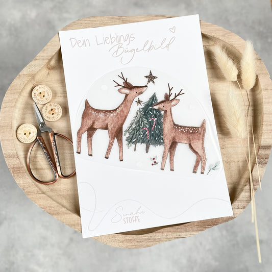 Bügelbild Christmas Deer - Eigenproduktion