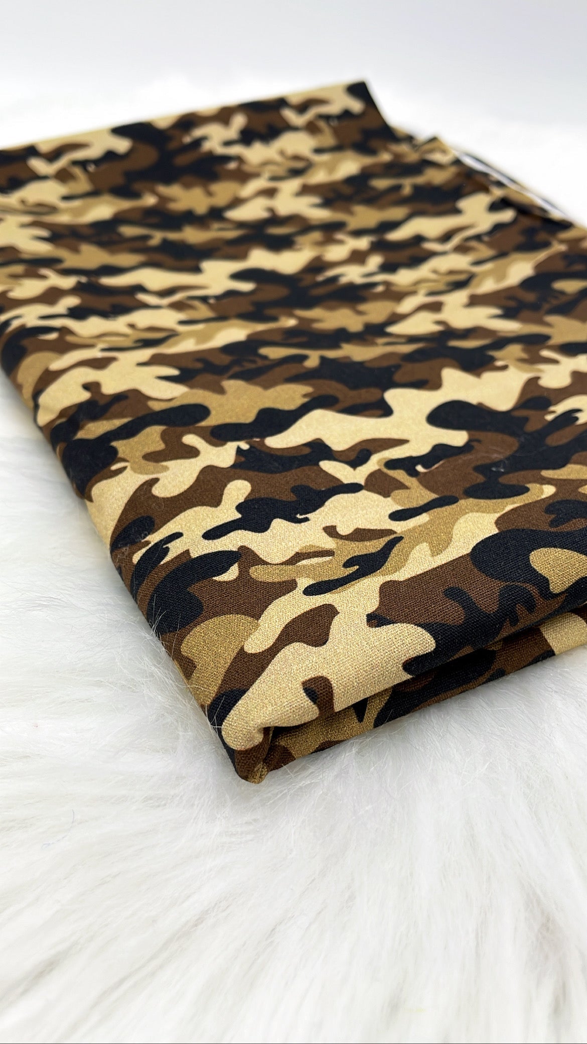 Baumwolle Camouflage braun 1,2m