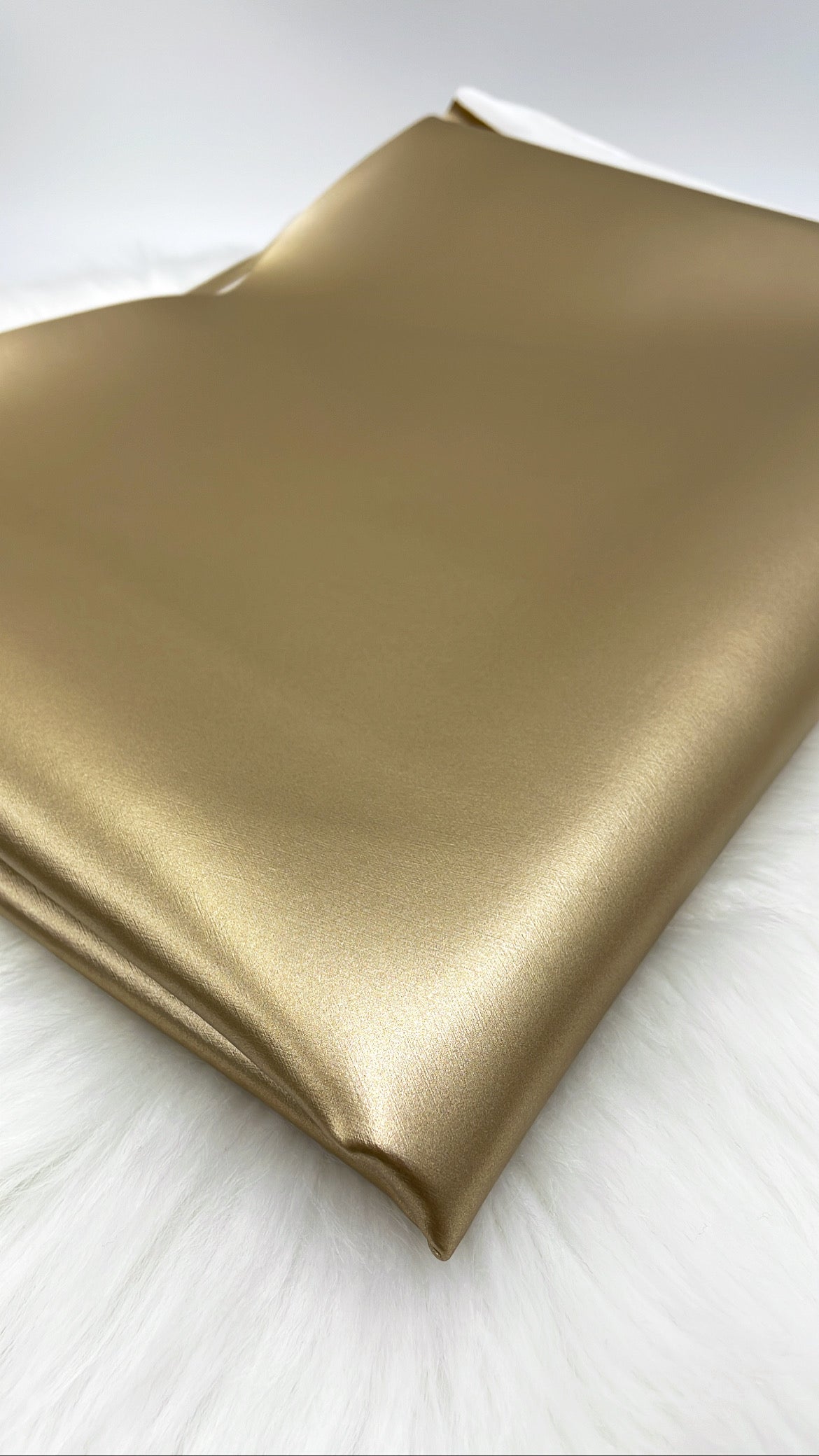 Kunstleder gold metallic 50cm