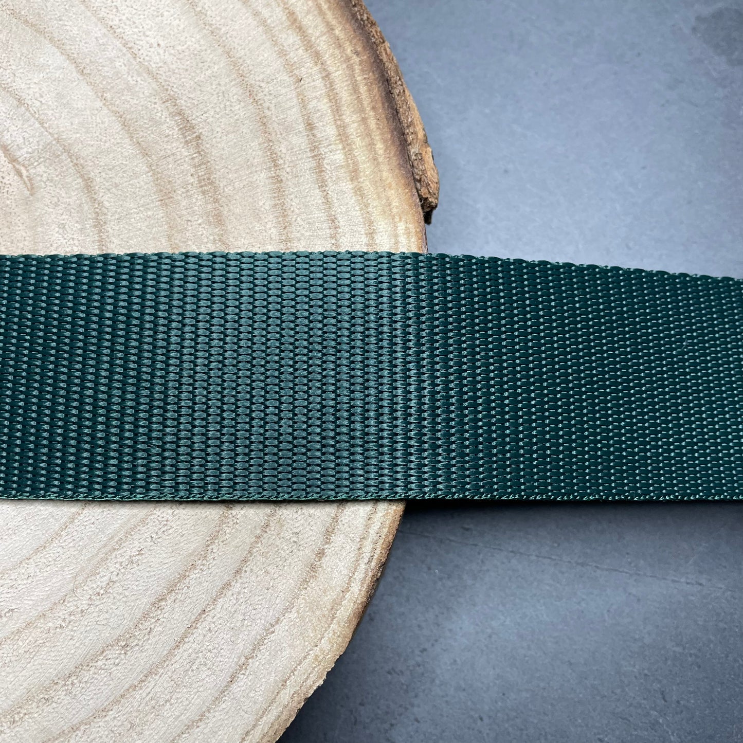 Gurtband 40mm dunkelgrün - 3m