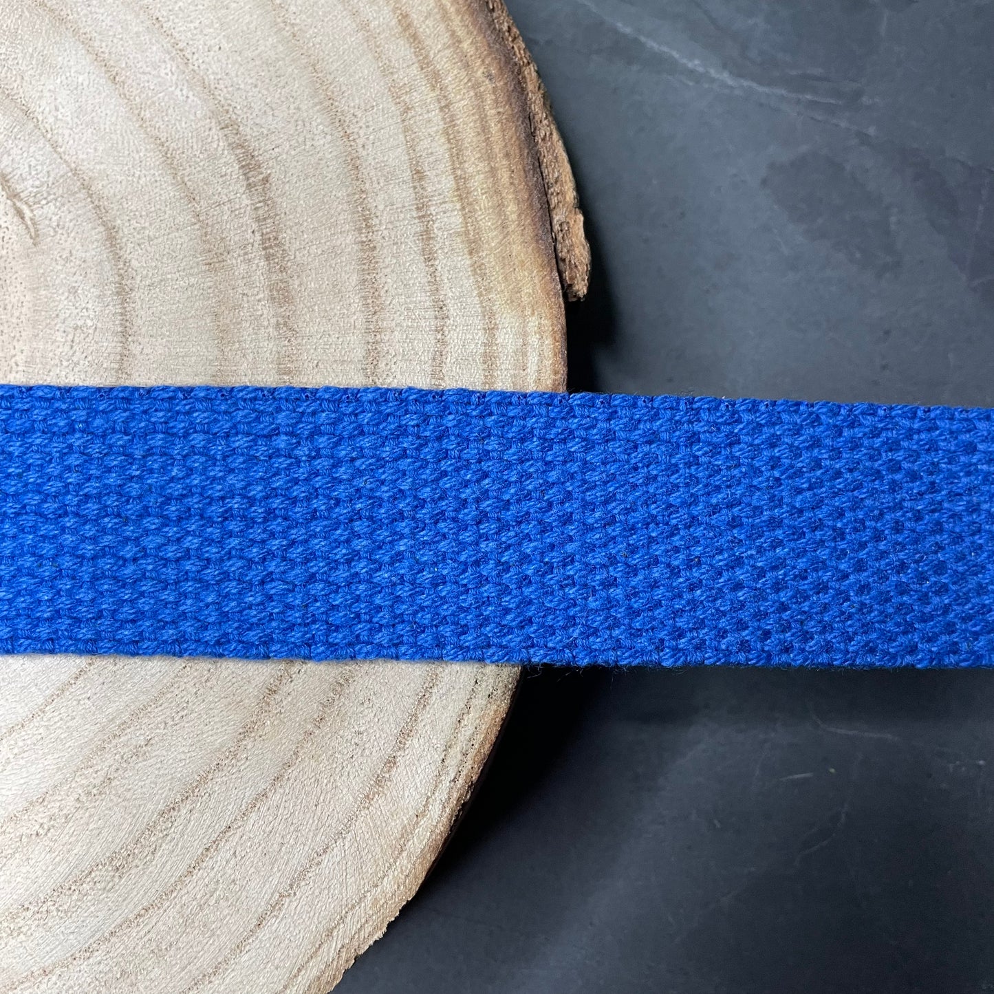 Gurtband Baumwolle 30mm königsblau - 1,5m